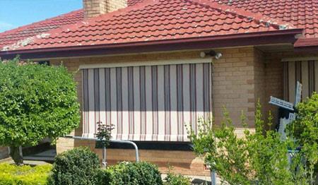 Striped Canvas Awnings in Adelaide